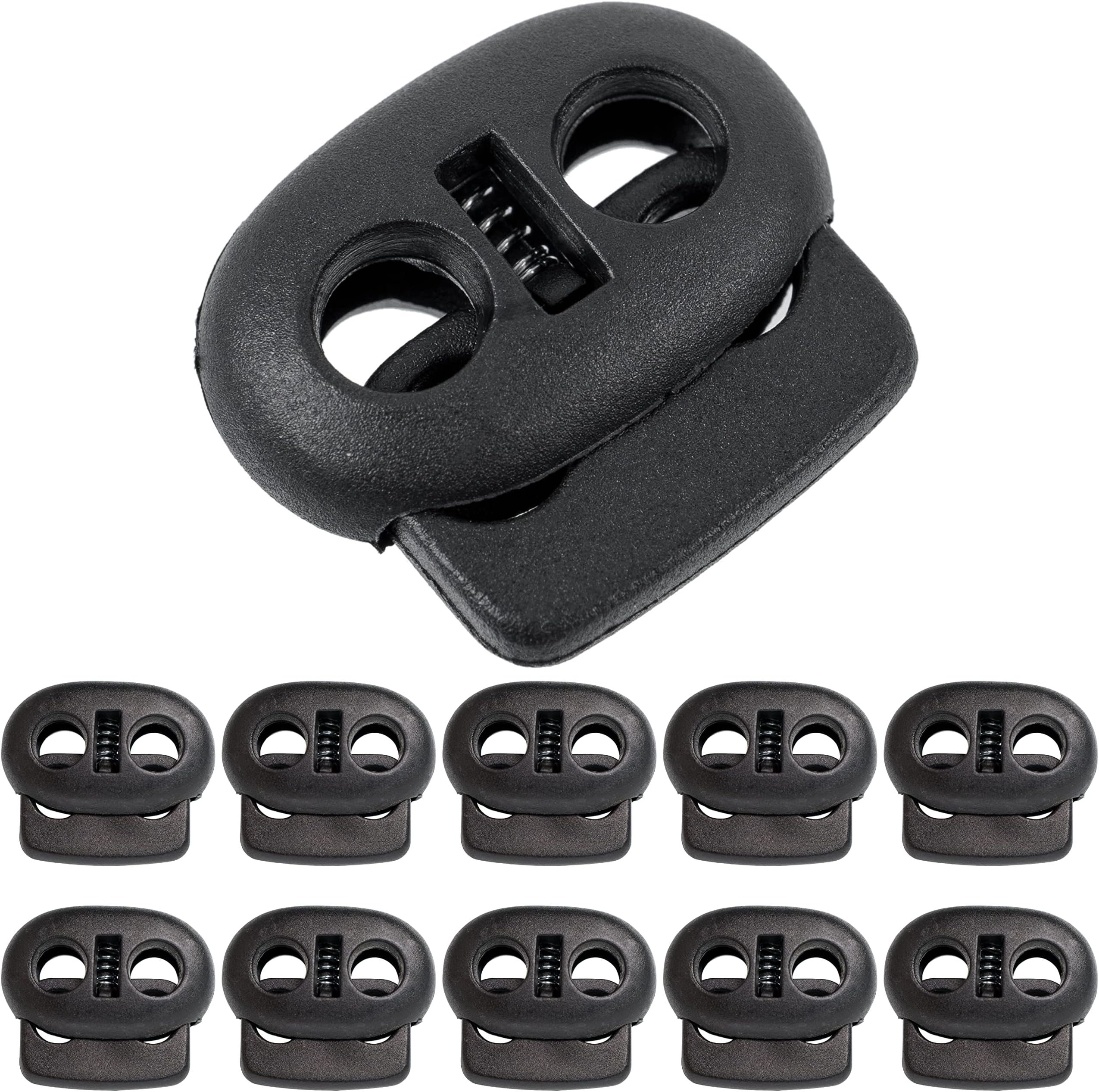 MFH 10er Pack Kordelstopper Kordelzugstopp Kordelzug Anhänger Anhänger (Coyote