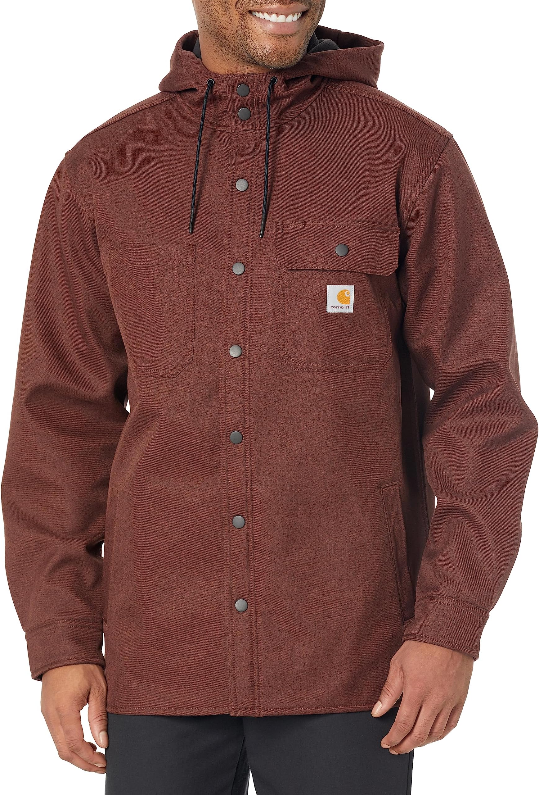 CarharttMen's Rain Defender Relaxed Fit Heavyweight Hooded Shirt Jac