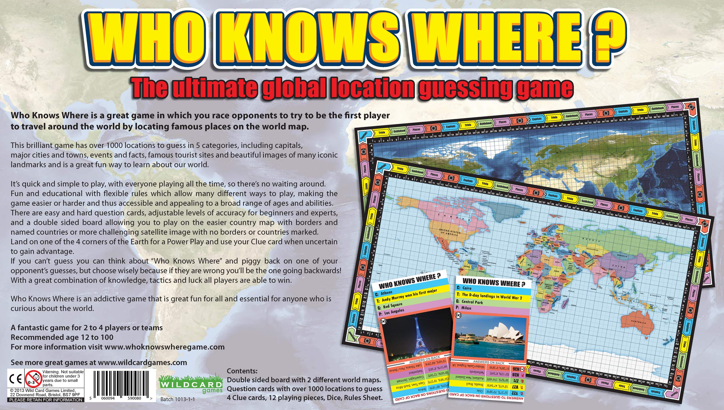 Who Knows Where? The Location Guessing Educational Family Board for