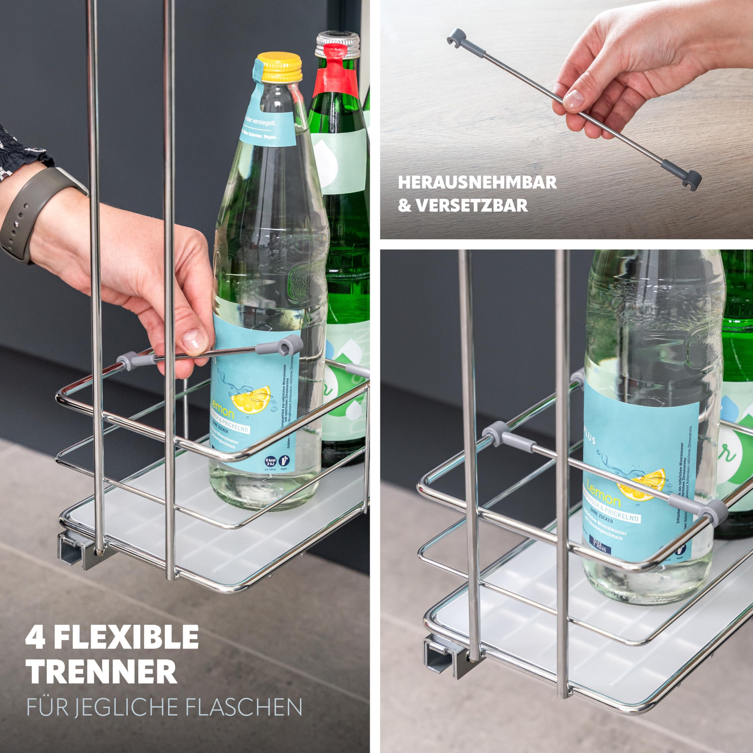Uittrekbare lade organizer - Keukenkast - Geen boren nodig