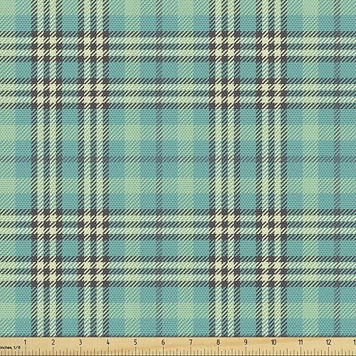 Miniatura 10 de Lunarable The Yard - Tela de loros de aspecto realista, pájaros en ramas, ilustración de vida silvestre tropical de periquito y guacamayo, tela