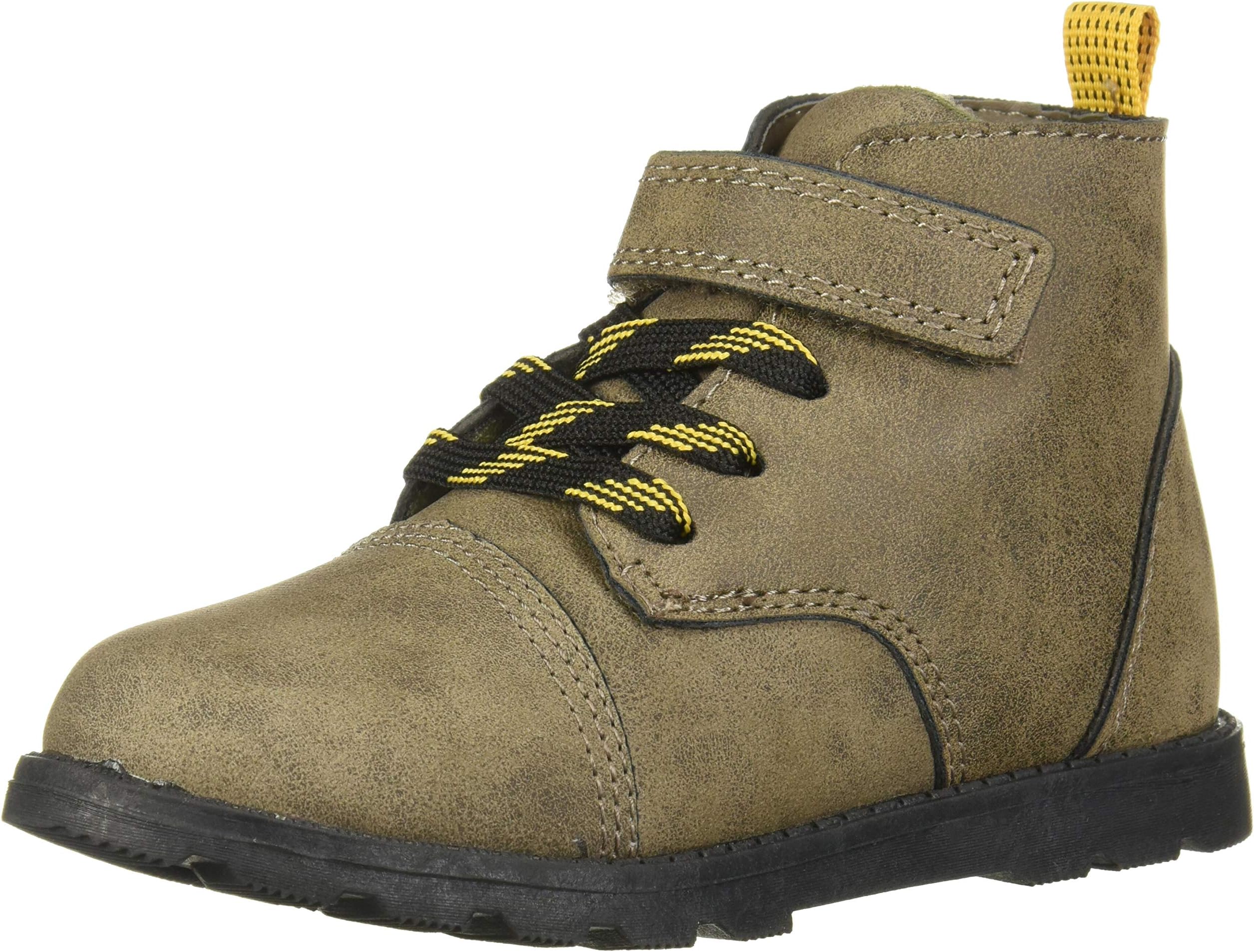 Carter's ANDRES boys Carter's Boys' Andres Ankle Boot, Brown, 6 M US Toddler