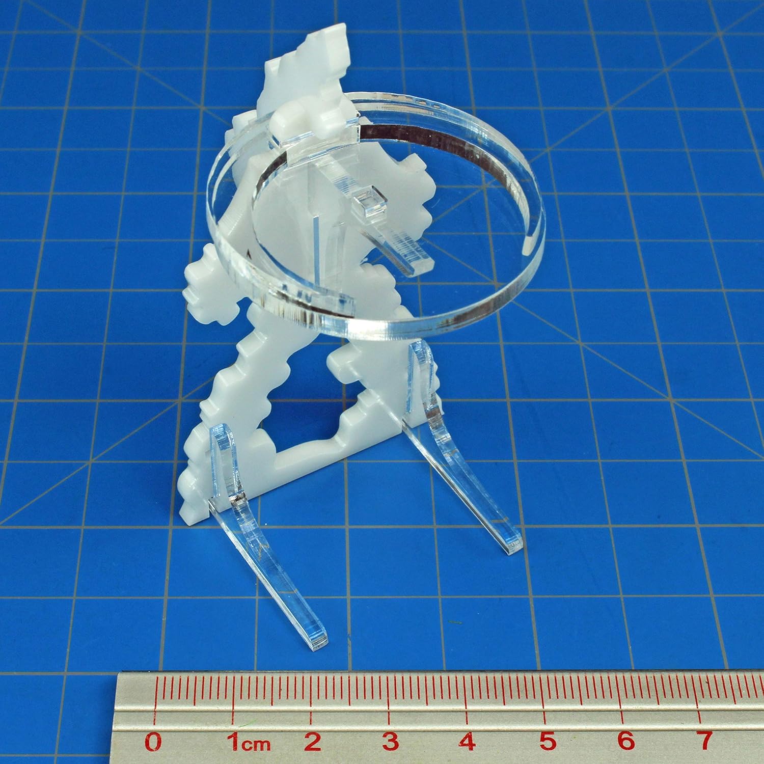 LITKO Jump Jet Flight Stands | Acrylic Flying Figure Riser | Compatible with Warhammer 40K, Kill Team, Age of Sigmar & Tabletop Miniature Games | 30mm-32mm Round Bases