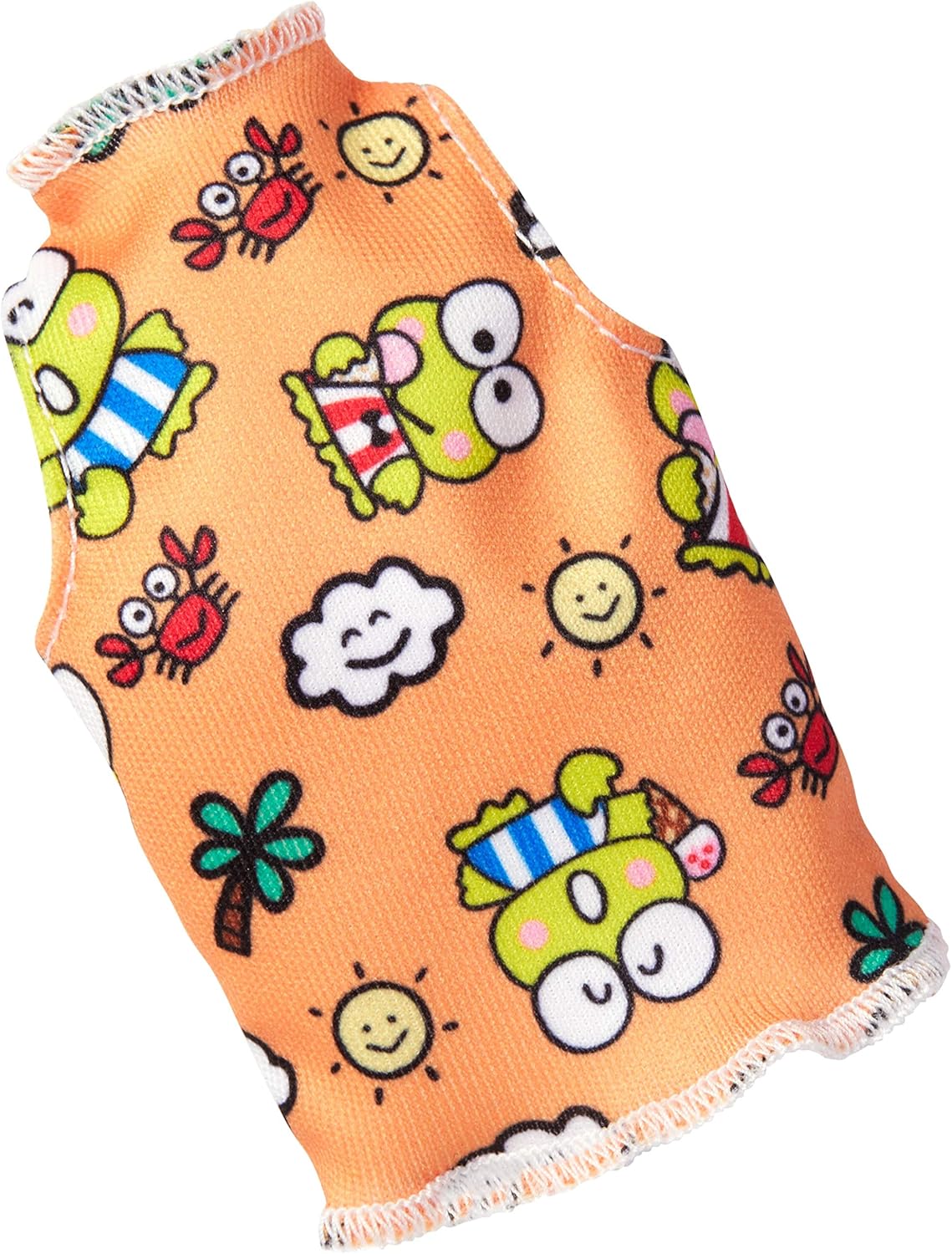 Barbie Clothes: Hello Kitty & Friends Character Top Dolls, Sleeveless Top with Keroppi Graphic, Gift for 3 to 7 Year Olds