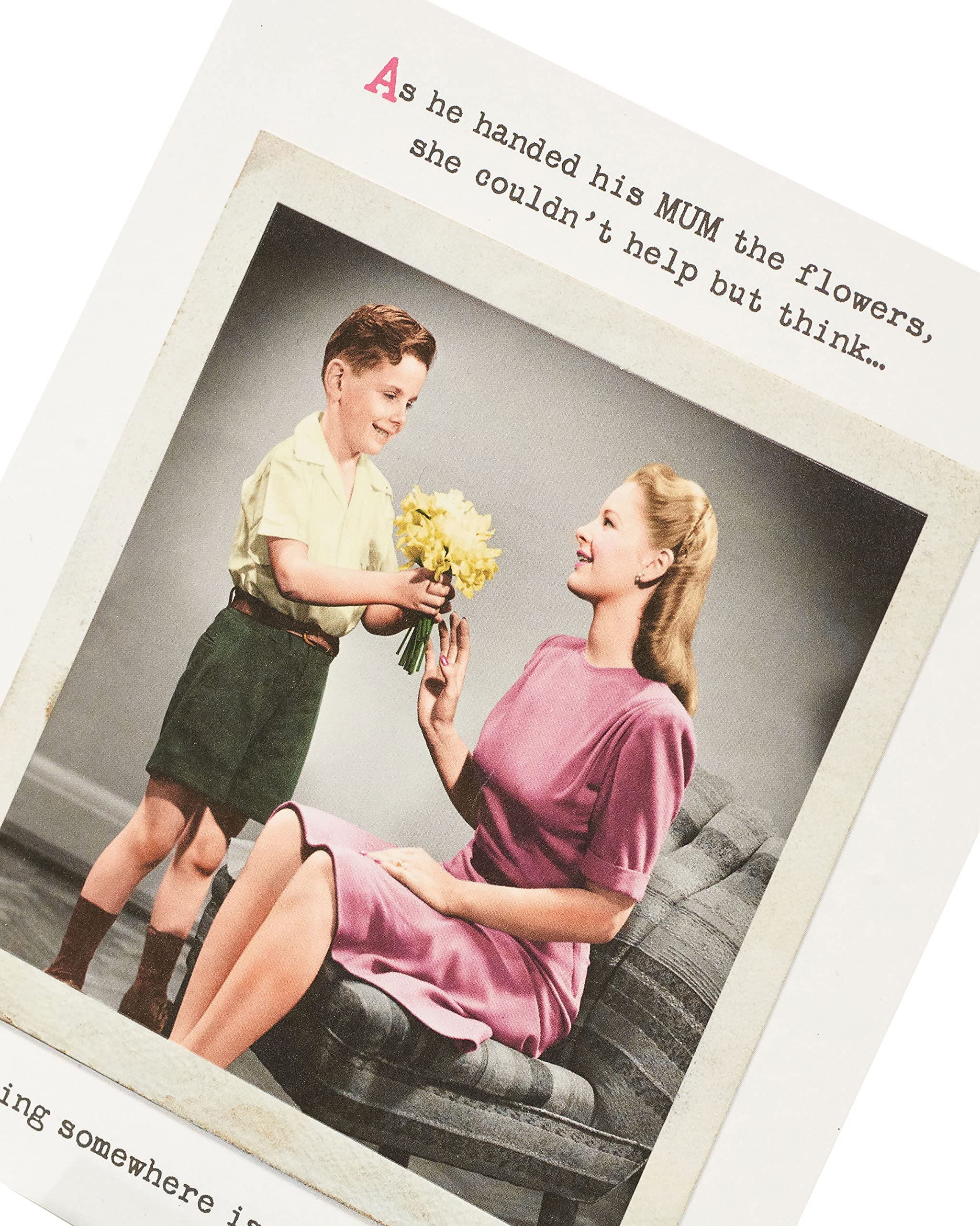 UK Greetings Mother's Day Card With Envelope - Funny Design, Cranberry, 159x184mm - Image 4