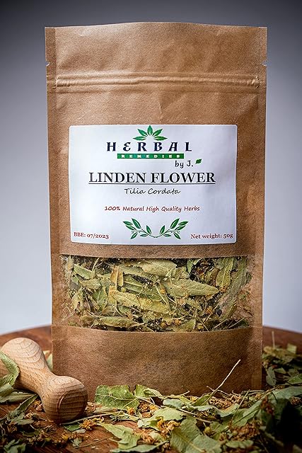 Linden Flower Organic Tea Loose Dried Herb Lime Bushes/ Lungs Detox Tilia Cordata - Herbal Remedies by J. - Lipa kwiat