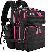 Vista 18 de LHI Mochila Militar Táctica para Hombres y Mujeres 25L/35L Mochila de Asalto del Ejército Bolsa Mochila Pequeña con Portabotellas
