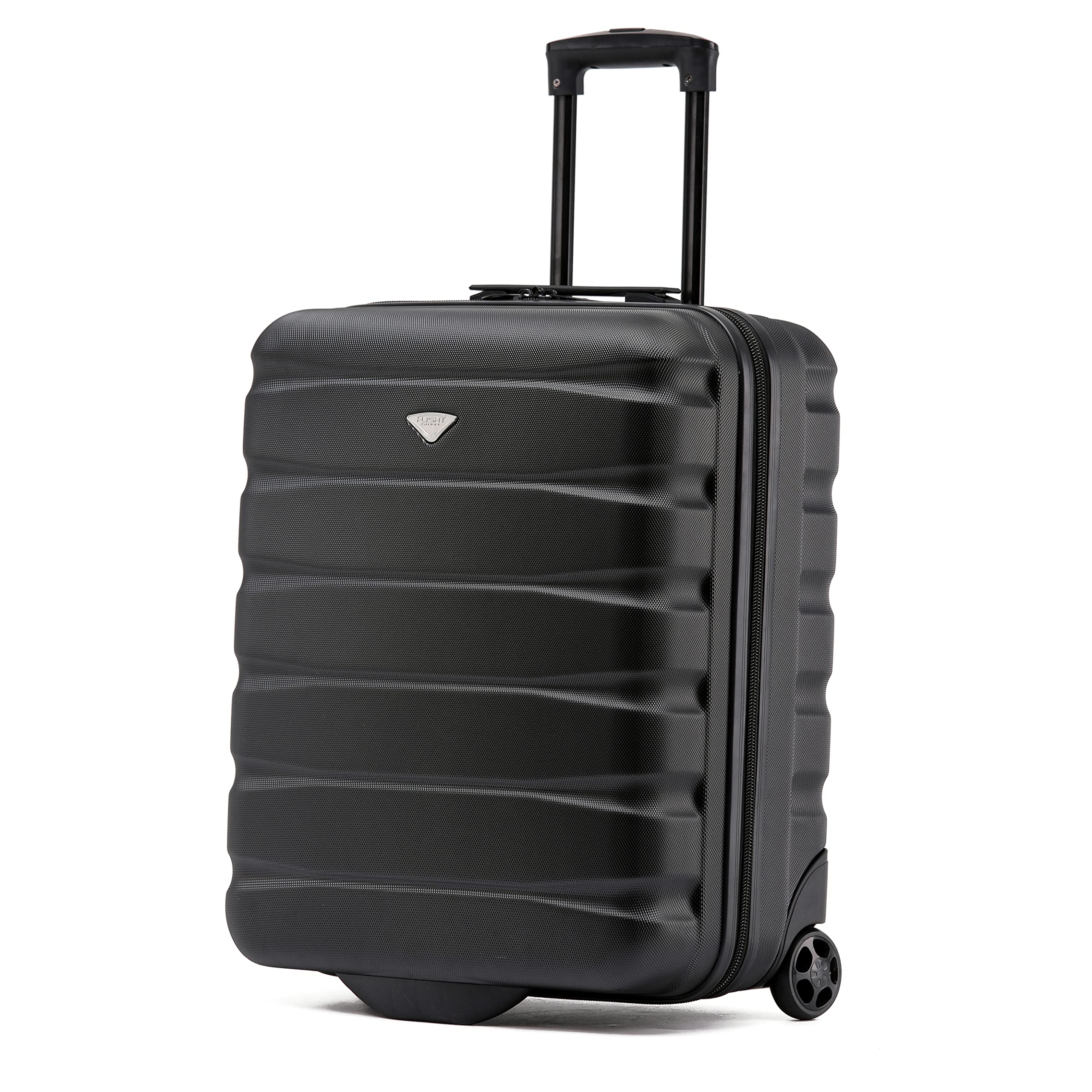 Flight KnightLightweight 2 Wheel ABS Hard Case Suitcases Cabin Carry On Hand Luggage Approved for Over 100 Airlines Including British Airways, easyJet & Maximum Size for Ryanair 40x20x25cm