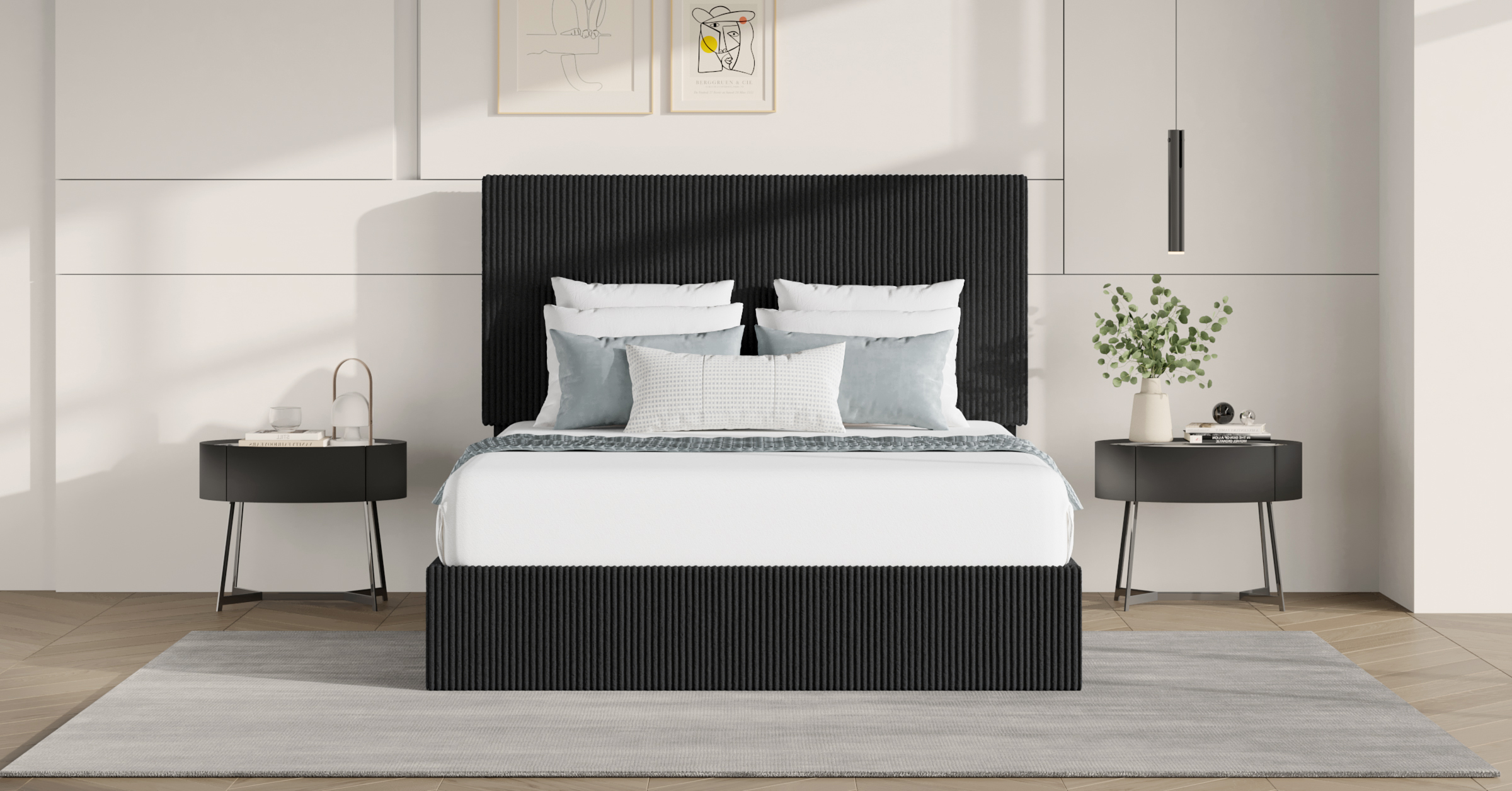 ガラシャ スリムクイーン Amazon.com: SHA CERLIN Queen Size Corduroy Bed Frame with