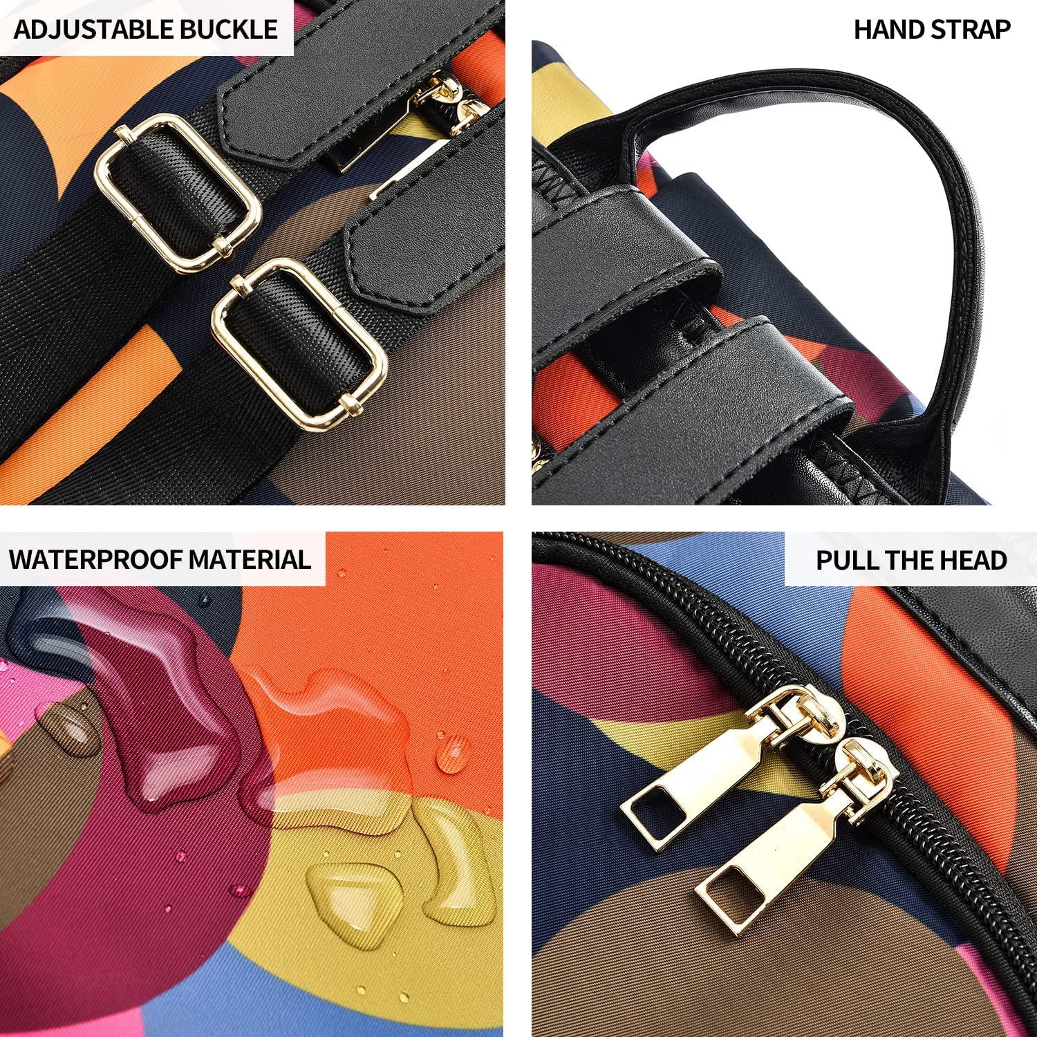 shepretty Zaino piccolo da donna Zaino Donna Borsa pelle Impermeabile casual borsetta