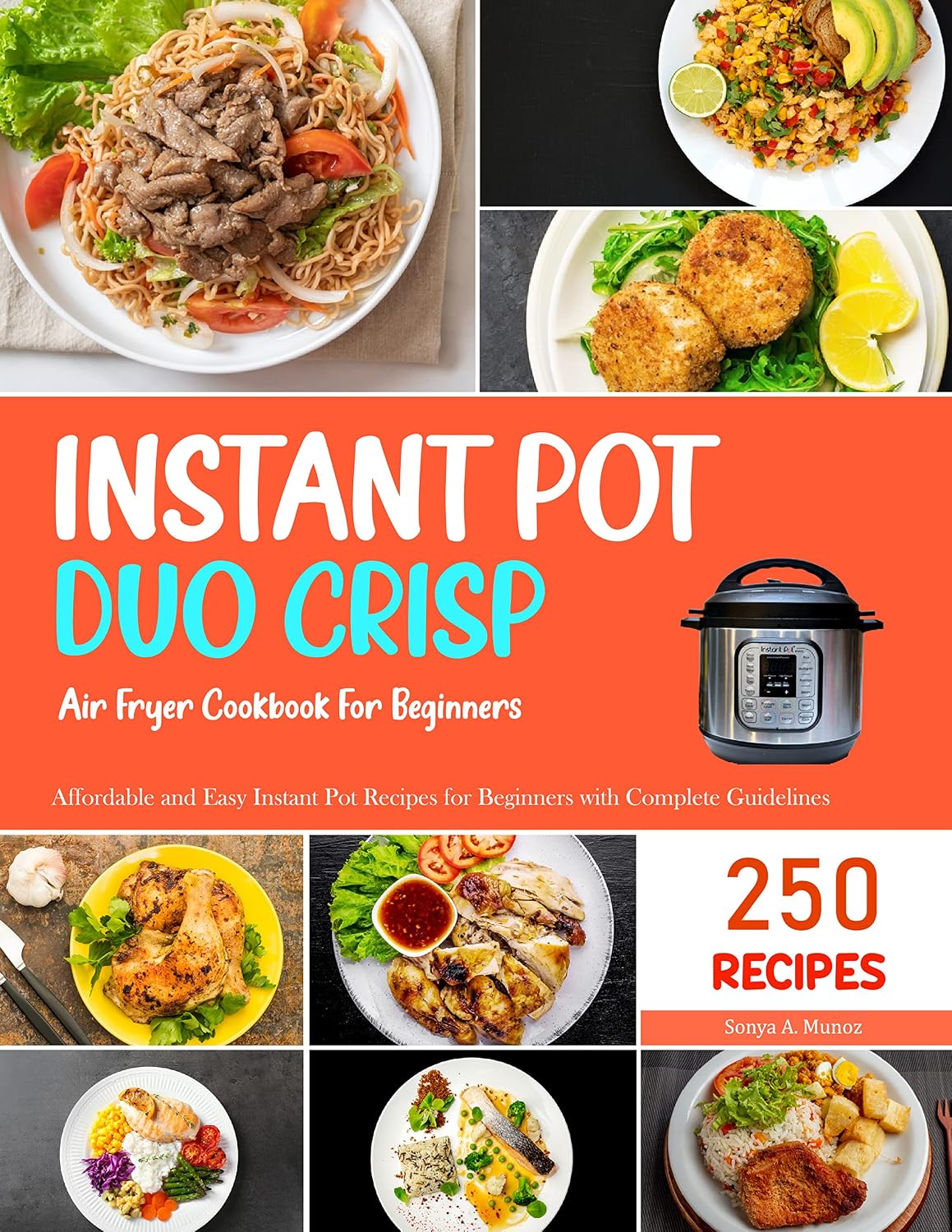 Instant Pot Duo Crisp Air Fryer Cookbook For Beginners: Affordable and Easy Instant Pot Recipes for Beginners with Complete Guidelines