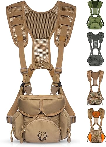 Boundless Performance Arnés binocular Chest Pack - Nuestra funda de arnés Bino es ideal para caza, senderismo y disparo. Las correas bino aseguran