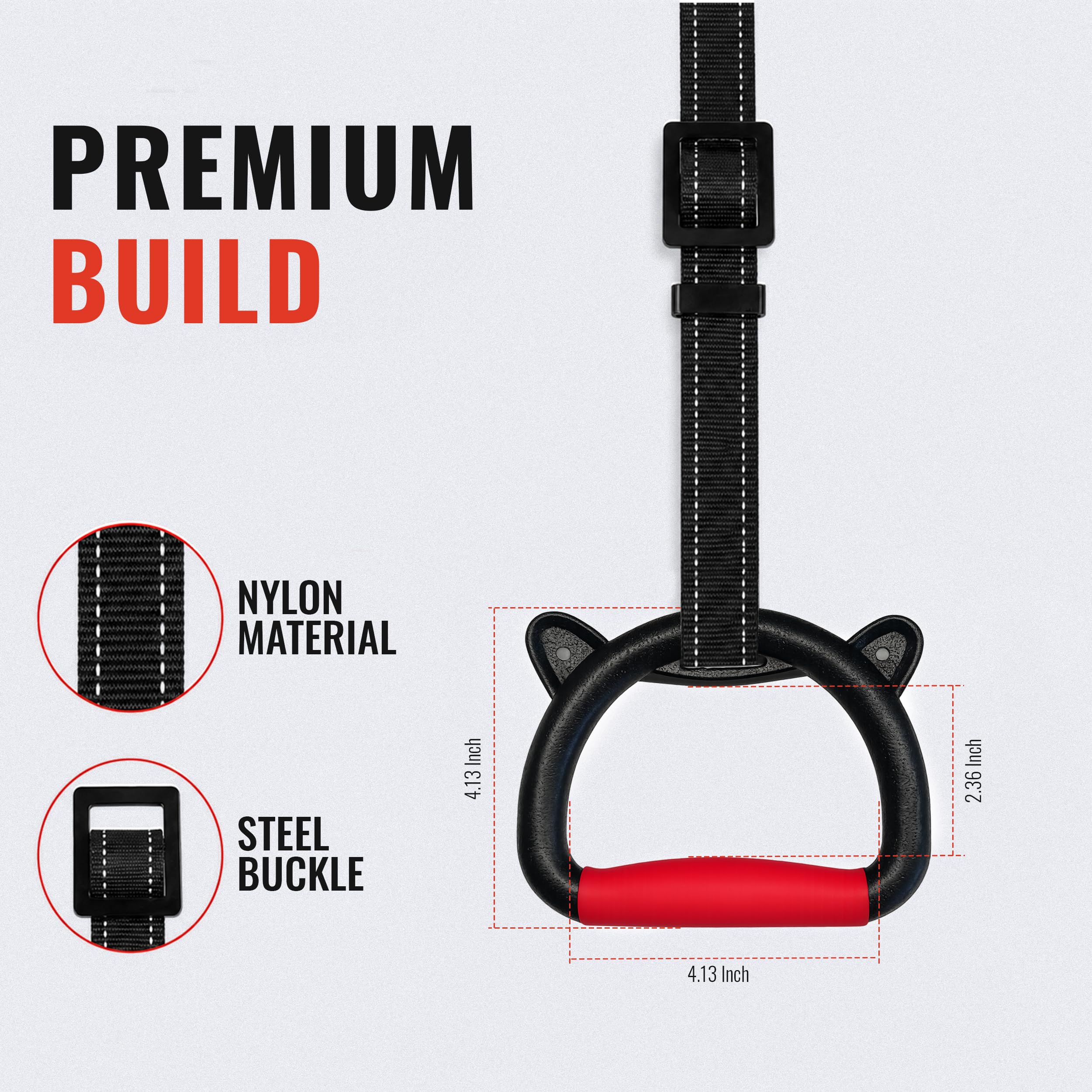 Slovic Gymnastics Rings for Kids - Build Strength! -3