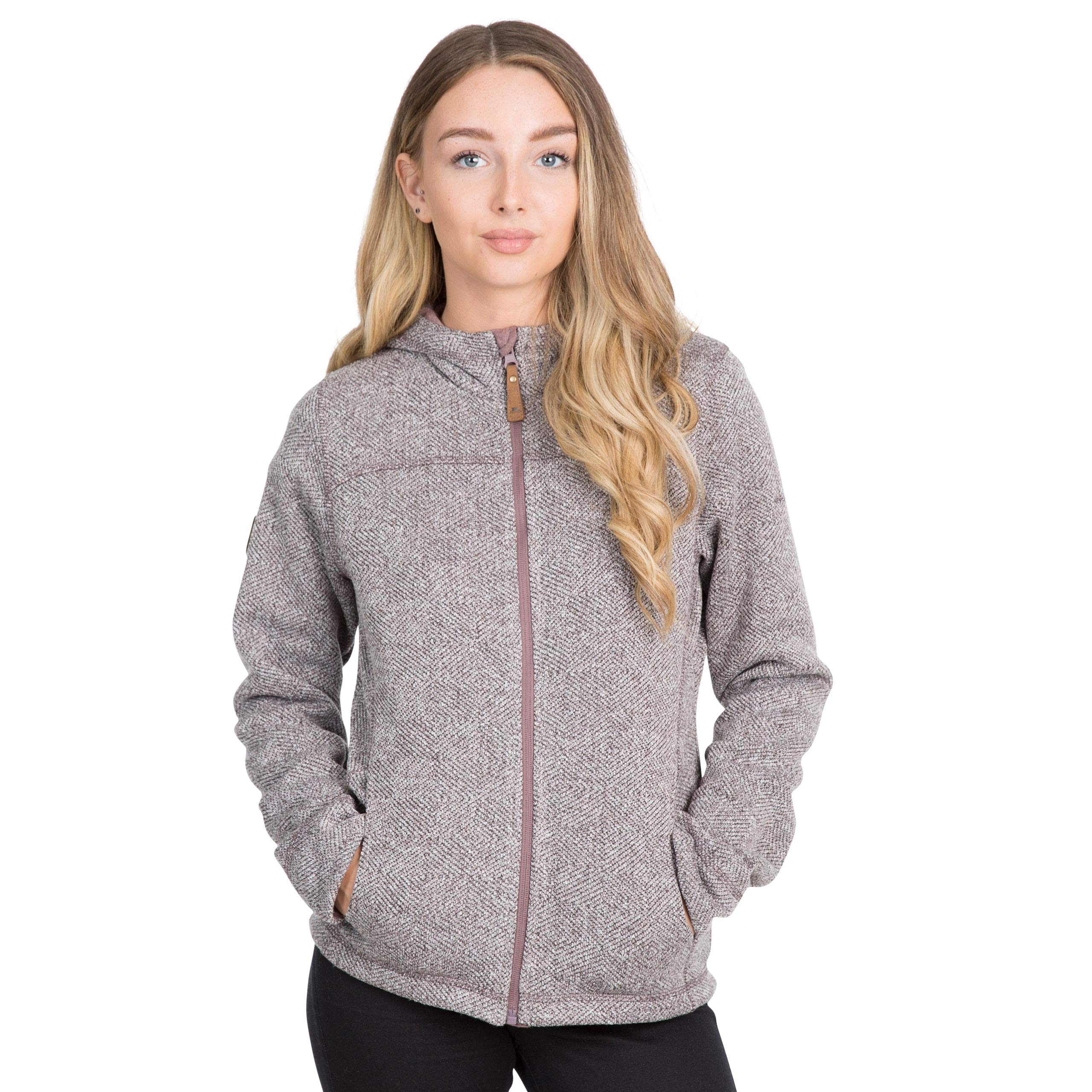 Trespass Women's Reserve Warm Microfleece Jas Met Capuchon 260gsm, Denim Blauw, M UK