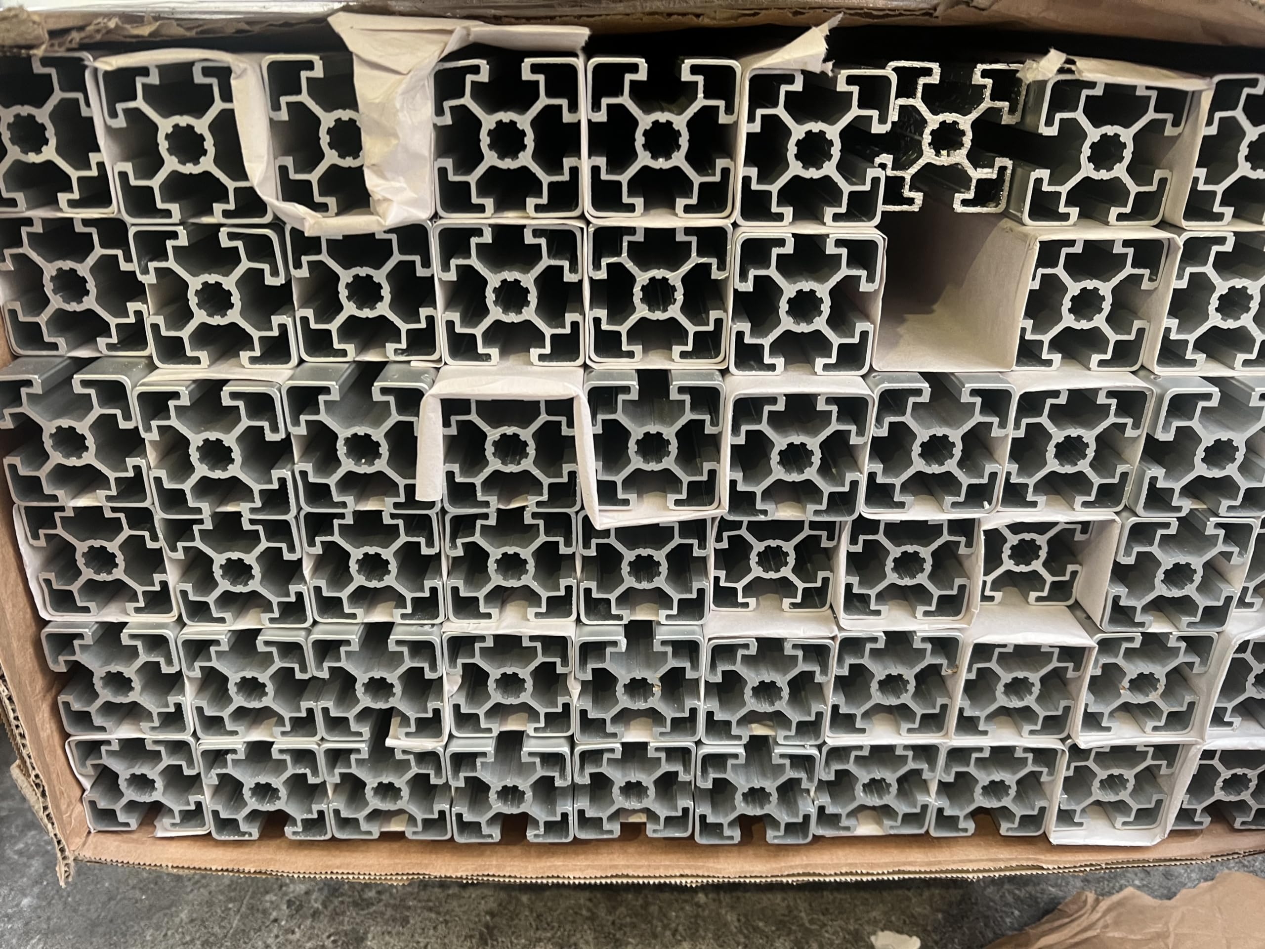 Aluprofil 45x45 mm | Nut 10 | 10 Stück mit 2 Meter = 20 Meter | eloxiert E6/EV1 | B-Typ | Aluminium Profil | Nutenprofil | Aluprofil | Alu Profil | Ultraleicht | Montagesystem |