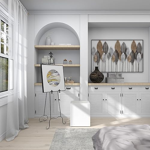 Miniatura 8 de Deco 79 Caballete de metal extra grande con soporte de cadena, 21 x 1 x 65 pulgadas, color negro