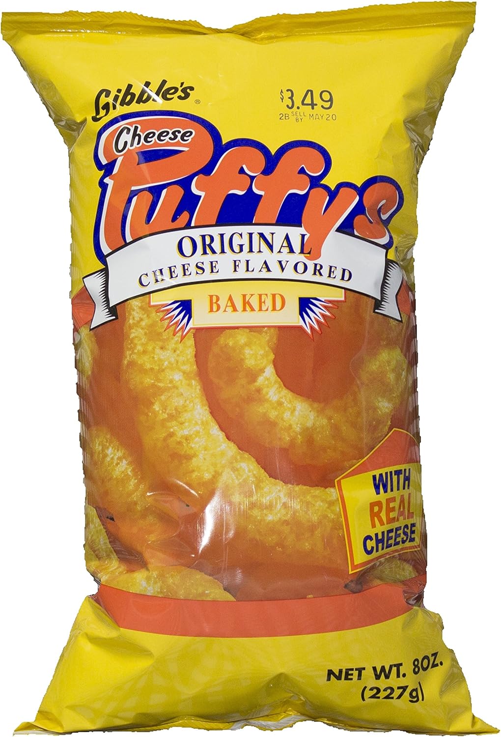 Gibble's Cheese Puffys Original Baked - 8 Oz. (4 Bags)