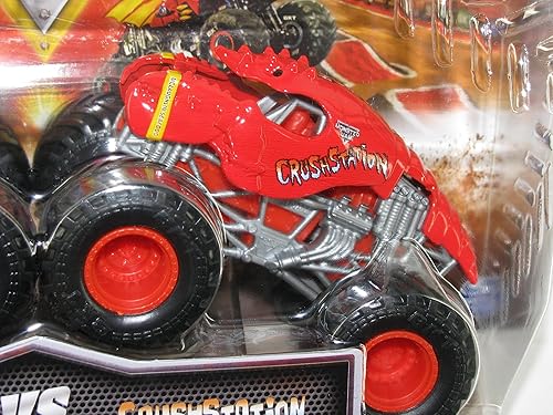 Miniatura 3 de Monster Jam Camión fundido a troquel oficial a escala 164, paquete de 2 unidades, 25 Octon8er vs Crushstation 2023