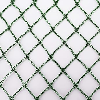 Aquagart  Pond Net 8m x 6m Dark Green Tight Mesh Mesh Size 15mm x 15mm Leaf Net Pond Cover Net Bird Repellent Net Heron Net Robust
