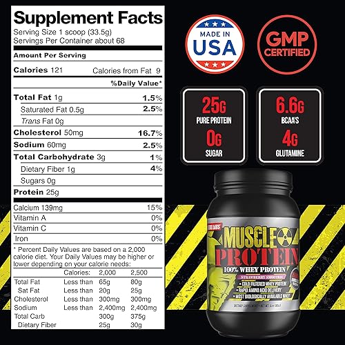 Miniatura 4 de Colossal Labs 100% proteína de suero aislado en polvo  Suplemento de entrenamiento de absorción rápida para hombres y mujeres  0.88 oz de proteína