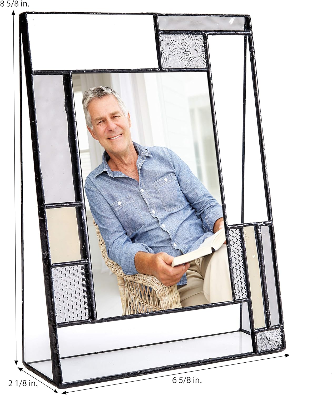 Memorial Picture Frame Personalized Engraved Glass Keepsake 4x6 Photo Remembrance Bereavement Funeral Sympathy Pic 392-46V EP634