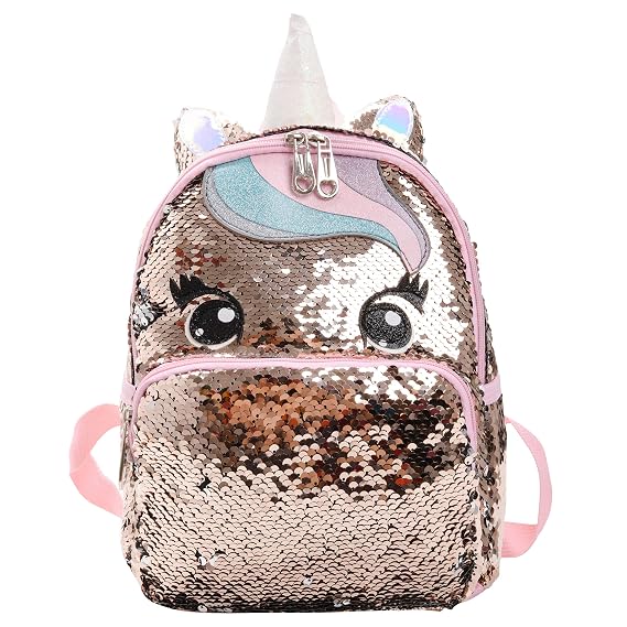 Glitter Unicorn Backpack for School 