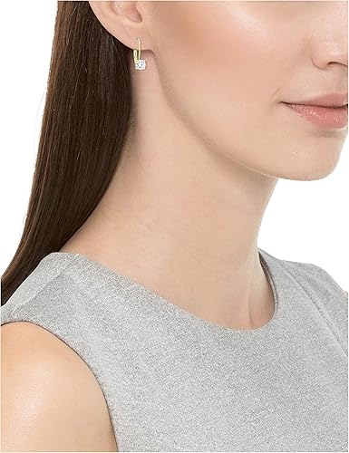 Miniatura 3 de Tienda Essentials Sterling Silver Round Cut Cubic Zirconia Leverback Earrings