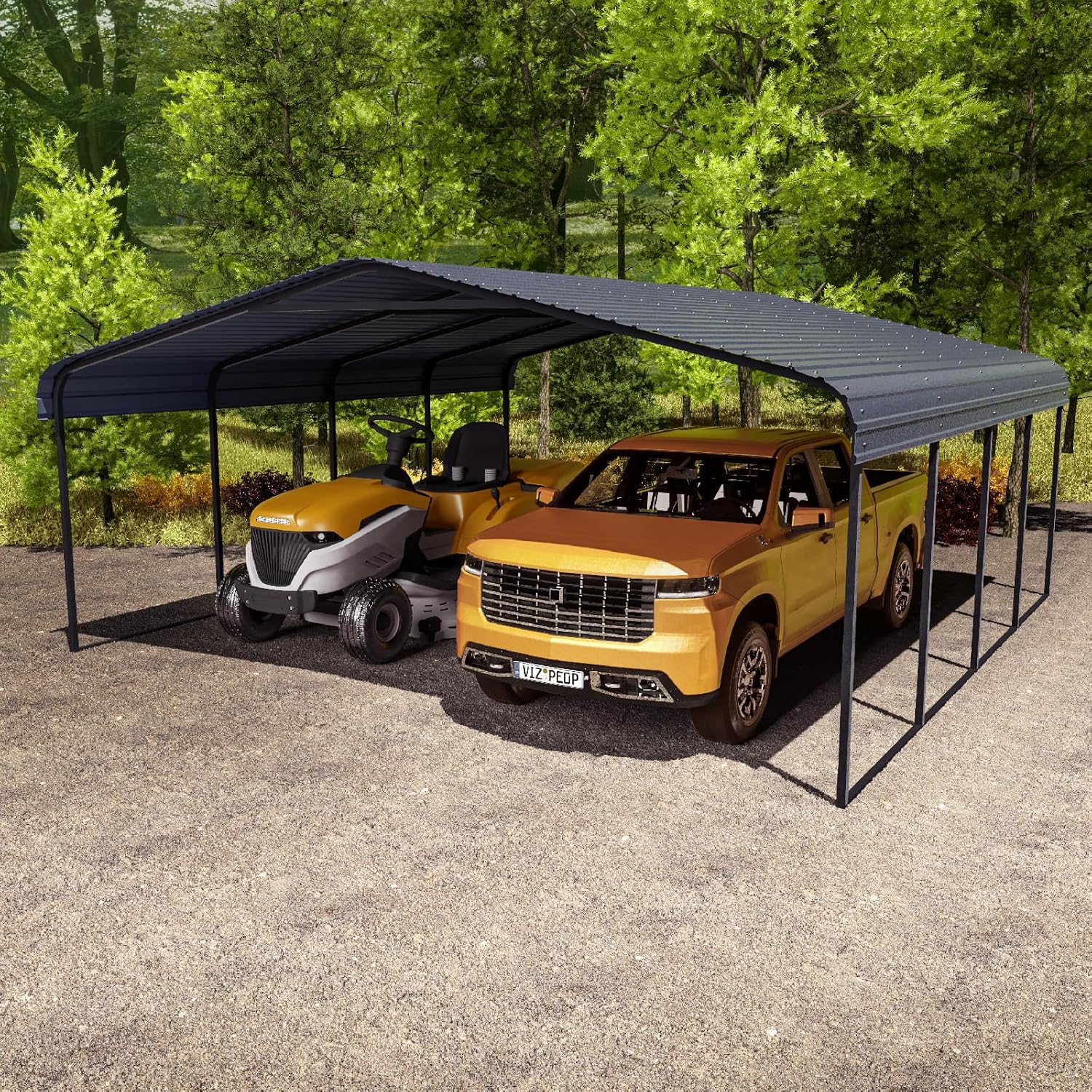 20x20 Heavy Duty Carport – Metal & Portable 20x20 Carport, - B0FQVF26FK