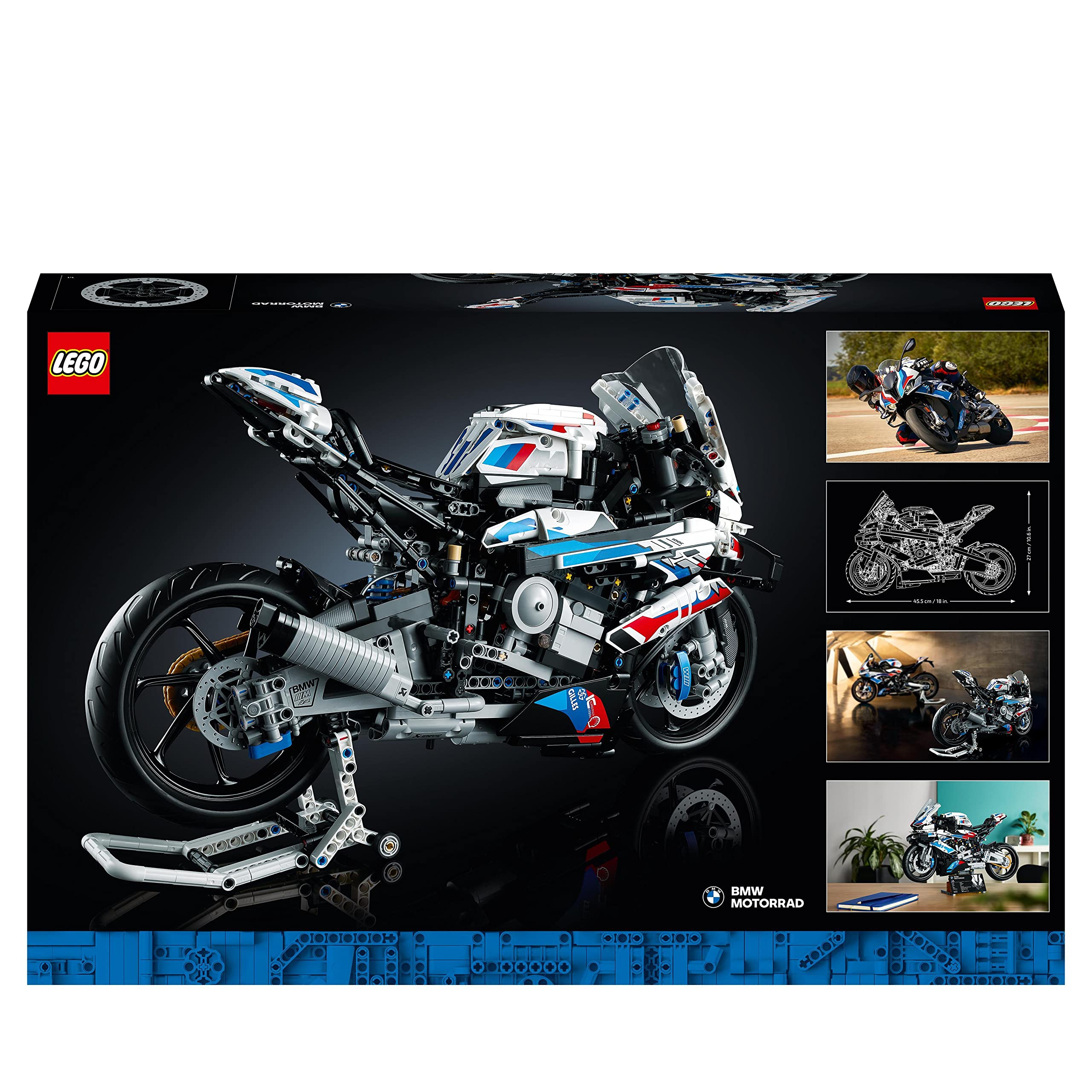 LEGO 42130 Technic BMW M 1000 RR Modèle Réduit de Moto Pour Adulte, Maquette Pour Construction et Exposition, Idée de Cadeau