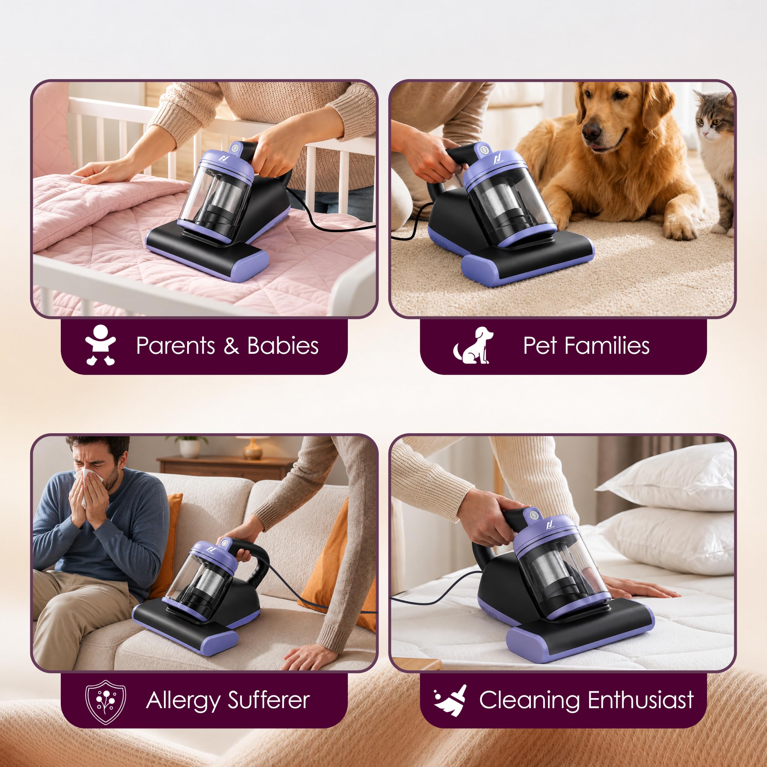 nexlev Dust Mite Vacuum - Powerful Sofa & Mattress Cleaner -8