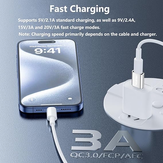 USB auf USB C Adapter 2 Stück3A Schnelles Laden 5Gbps DatenübertragungTyp C Buchse auf USB 3.0 Stecker OTG Adapter für M-ac Book Phone 15 16 17 Series Pad Pro G-alaxy Smartphone Laptop Tablet Silber