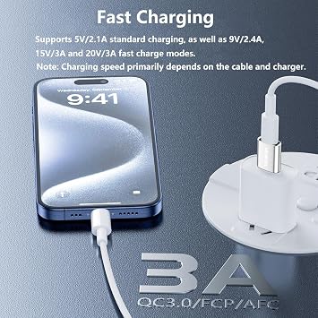 USB auf USB C Adapter 2 Stück3A Schnelles Laden 5Gbps DatenübertragungTyp C Buchse auf USB 3.0 Stecker OTG Adapter für M-ac Book Phone 15 16 17 Series Pad Pro G-alaxy Smartphone Laptop Tablet Silber