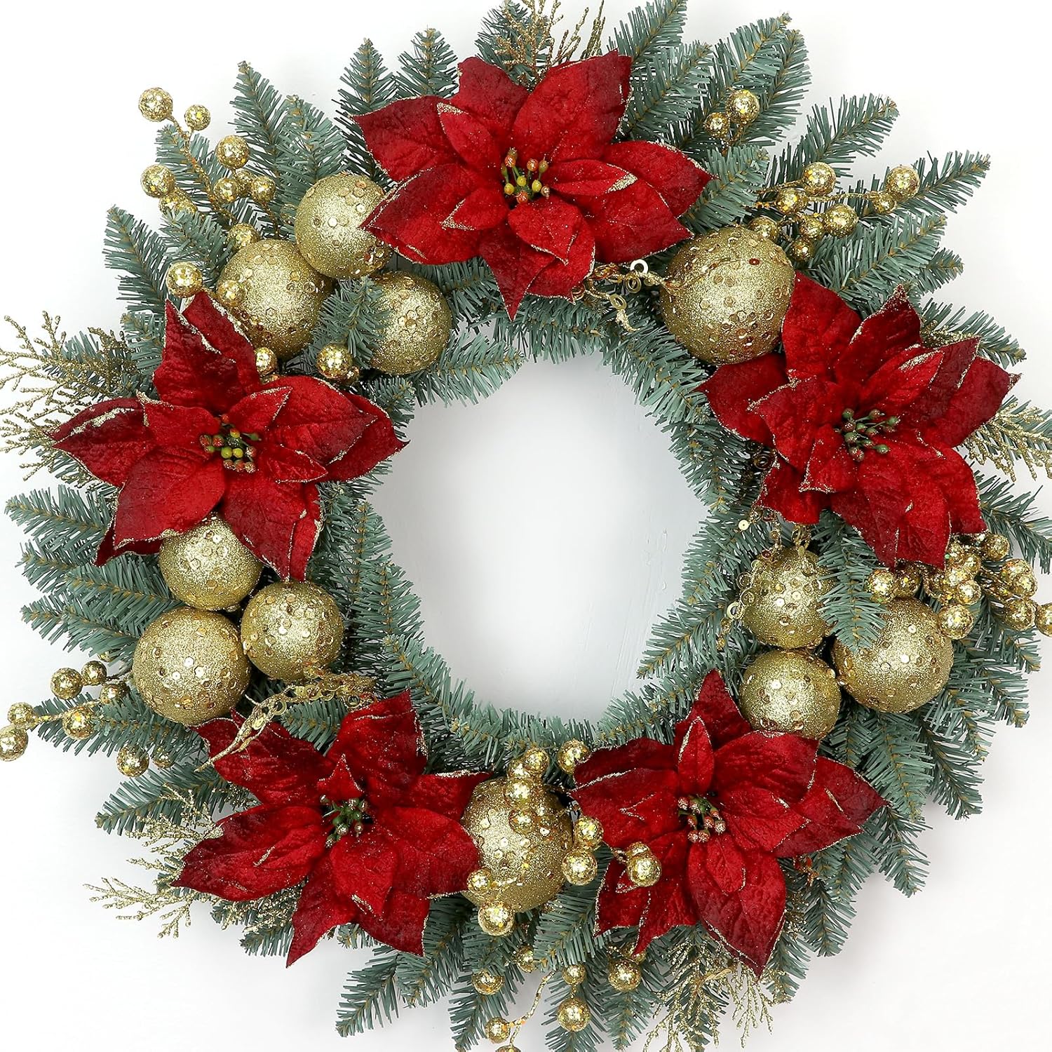 Wreath Front Door Holiday Decor Artificial Wreaths