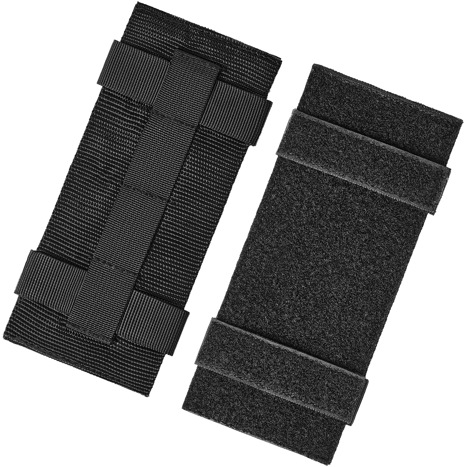 Molle Patch Panel,Hook&Loop Adapter Panel for Patch Badges,Tactical Molle Hook and Loop Panel for Badges and Insignia Patches 4''x4''