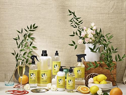 Miniatura 7 de Caldrea Jabón para platos, líquido biodegradable para lavar platos hecho con corteza de jabón y aloe vera, sal marina Neroli, 16 onzas, paquete de 3