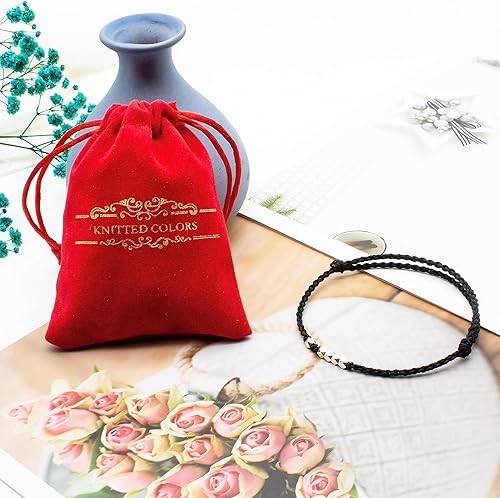 Miniatura 7 de Pulsera de cuerda roja hecha a mano, pulsera de buena suerte para mujeres y hombres, regalo de cumpleaños, aniversario, amistad, ajustable