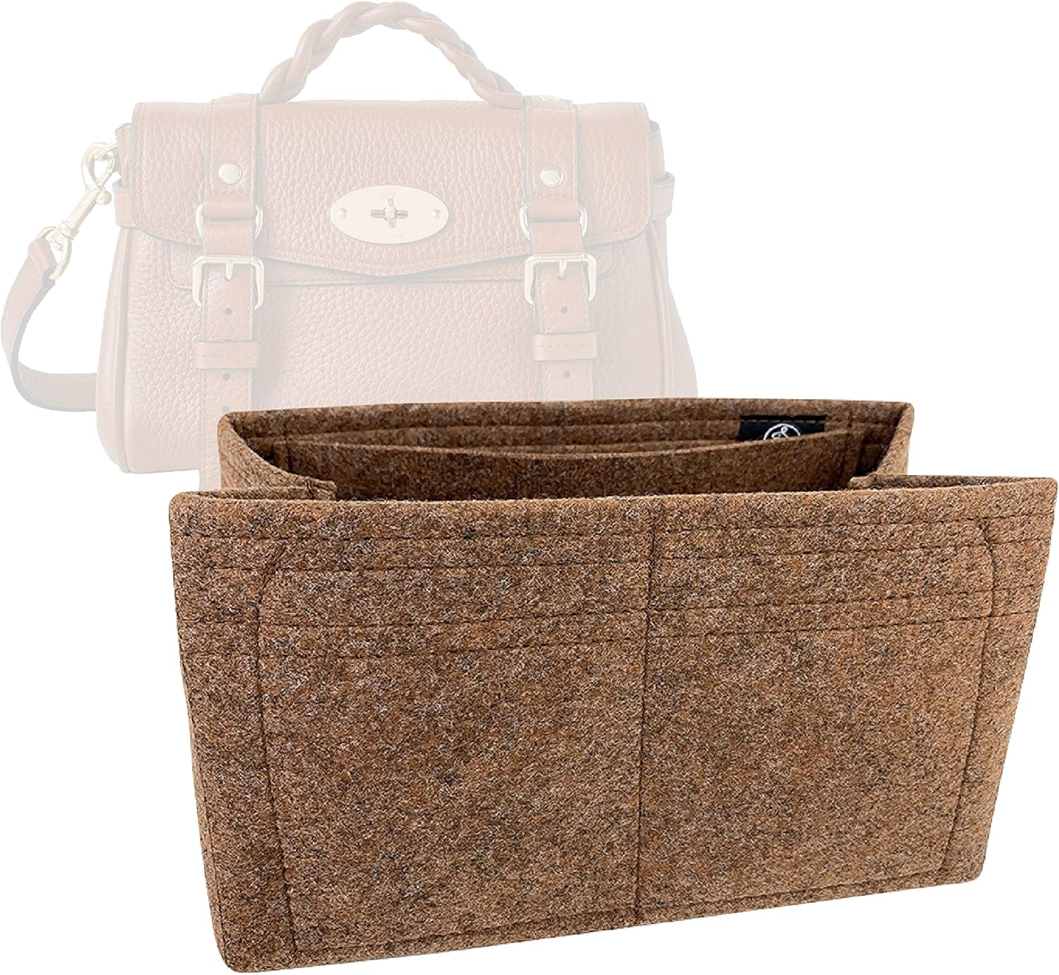 Zoomoni Premium Bag Organizer for Mulberry Mini Alexa Insert (Handmade/20 Color Options) [Purse Organiser, Liner, Insert, Shaper]