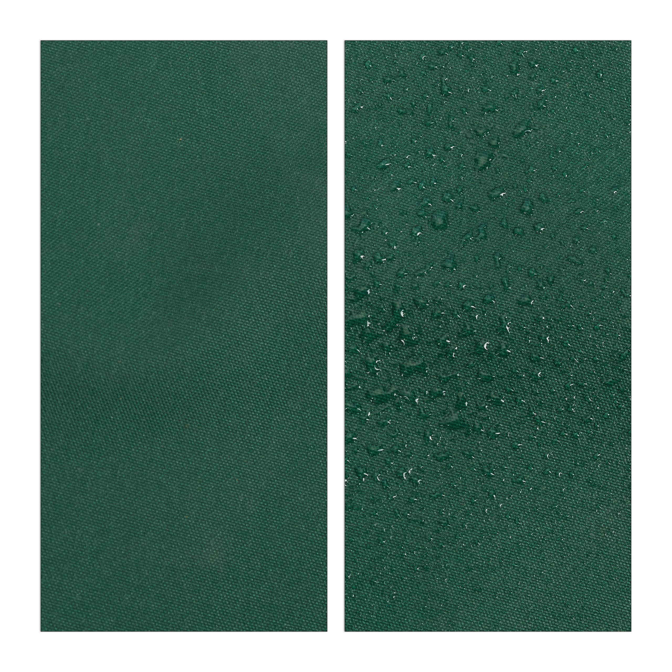 Relaxdays Tenda a Vela Rettangolare, Idrorepellente, Corde di Supporto, Terrazza, Ombra, Giardino, HL 3,5x4,5 m, Verde