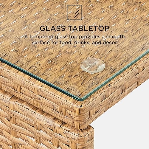 Miniatura 119 de Best Choice Products Juego de muebles de conversación de patio de mimbre al aire libre de 4 piezas para patio trasero con mesa de café, cojines de