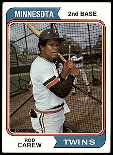 1974 Topps # 50 Rod Carew Minnesota Twins (Baseball Card) VG/EX+ Twins