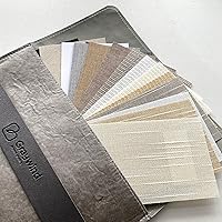 Vista 2 de Graywind Muestras de tela de oscurecimiento y filtrado de luz de persianas verticales manuales