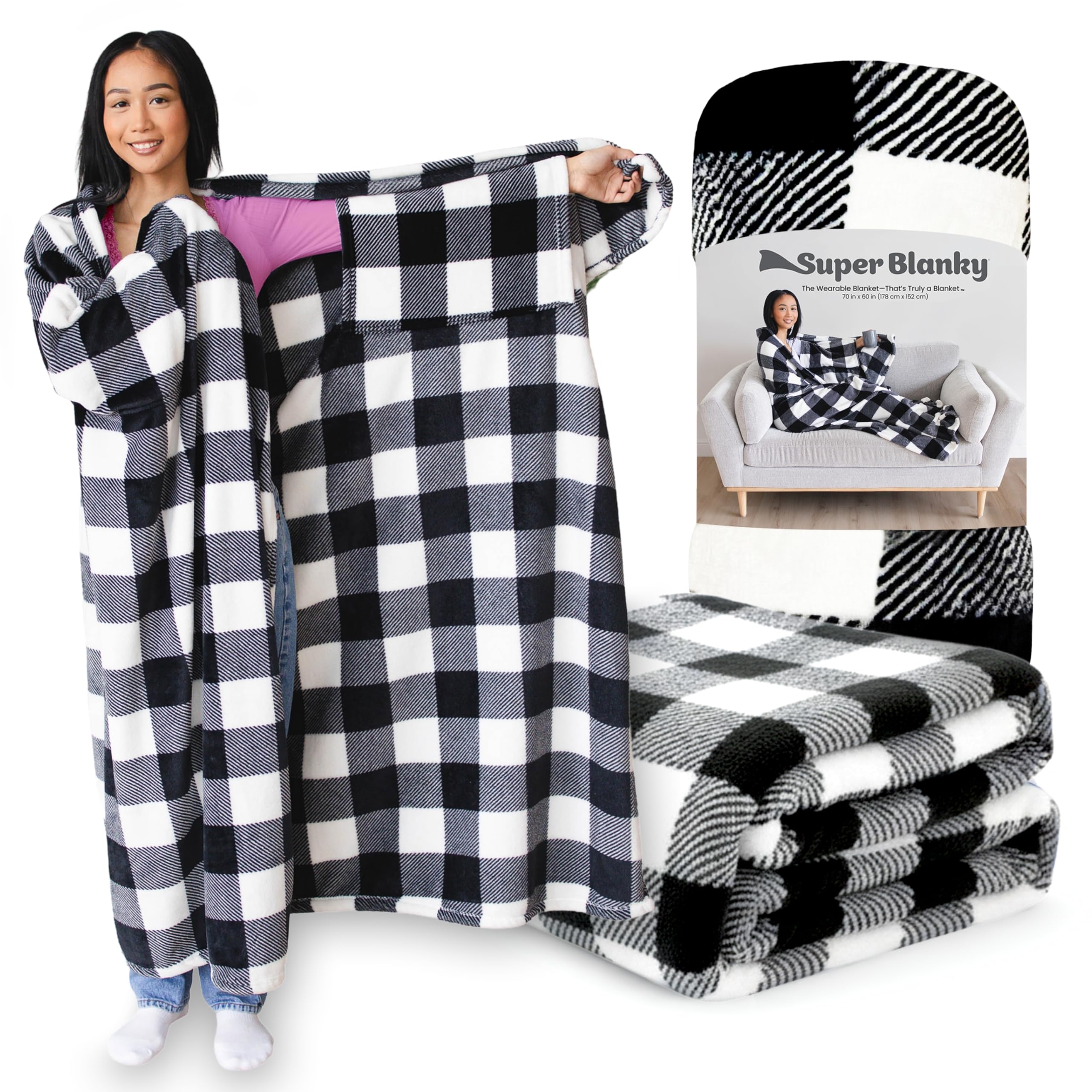 Wearable Blankets for Women, Adult Wearable Blanket Men, Mother's Day Gifts for Her, Wife Birthday Gift Ideas