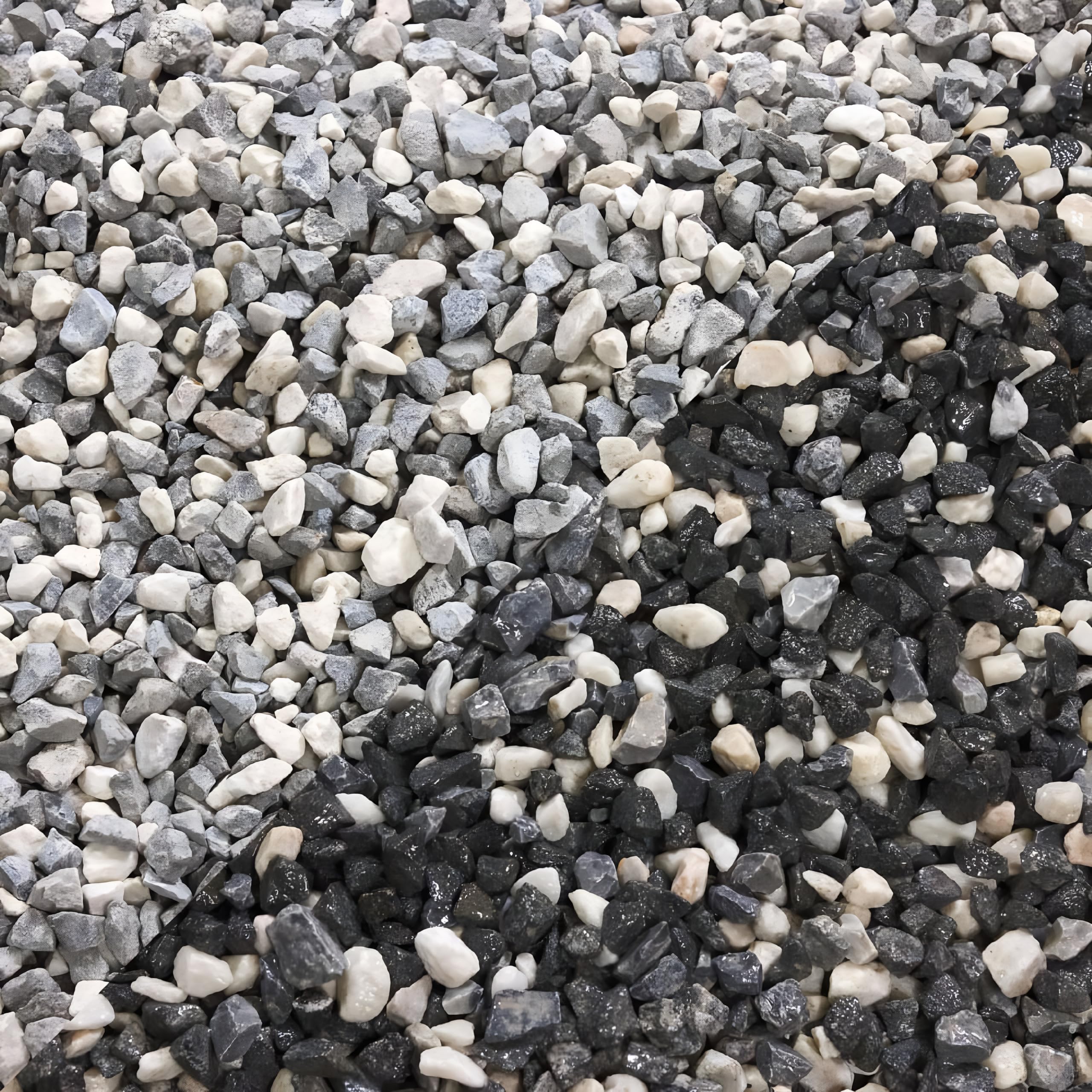 Polar White Chippings 10mm Decorative Garden Gravel Stones – 20kg Bag for Landscaping, Paths, Borders and Outdoor Ground Cover (Black Ice Gravel)