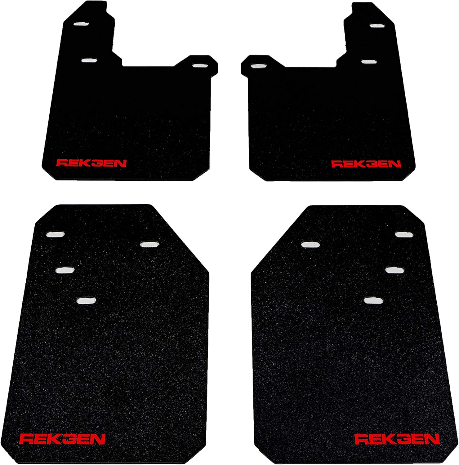 REK GEN Mud Flaps Compatible with Toyota Tacoma Gen3 (2016–2023) - Heavy Duty Mud Guards for Off-Road Protection - Easy Install - Durable Toyota Tacoma Accessories - USA Made (Stock, Red)
