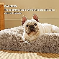 Vista 391 de Bedsure - Cama ortopédica mediana para perros, sofá cama impermeable para perros medianos, espuma de soporte con funda extraíble y lavable, forro