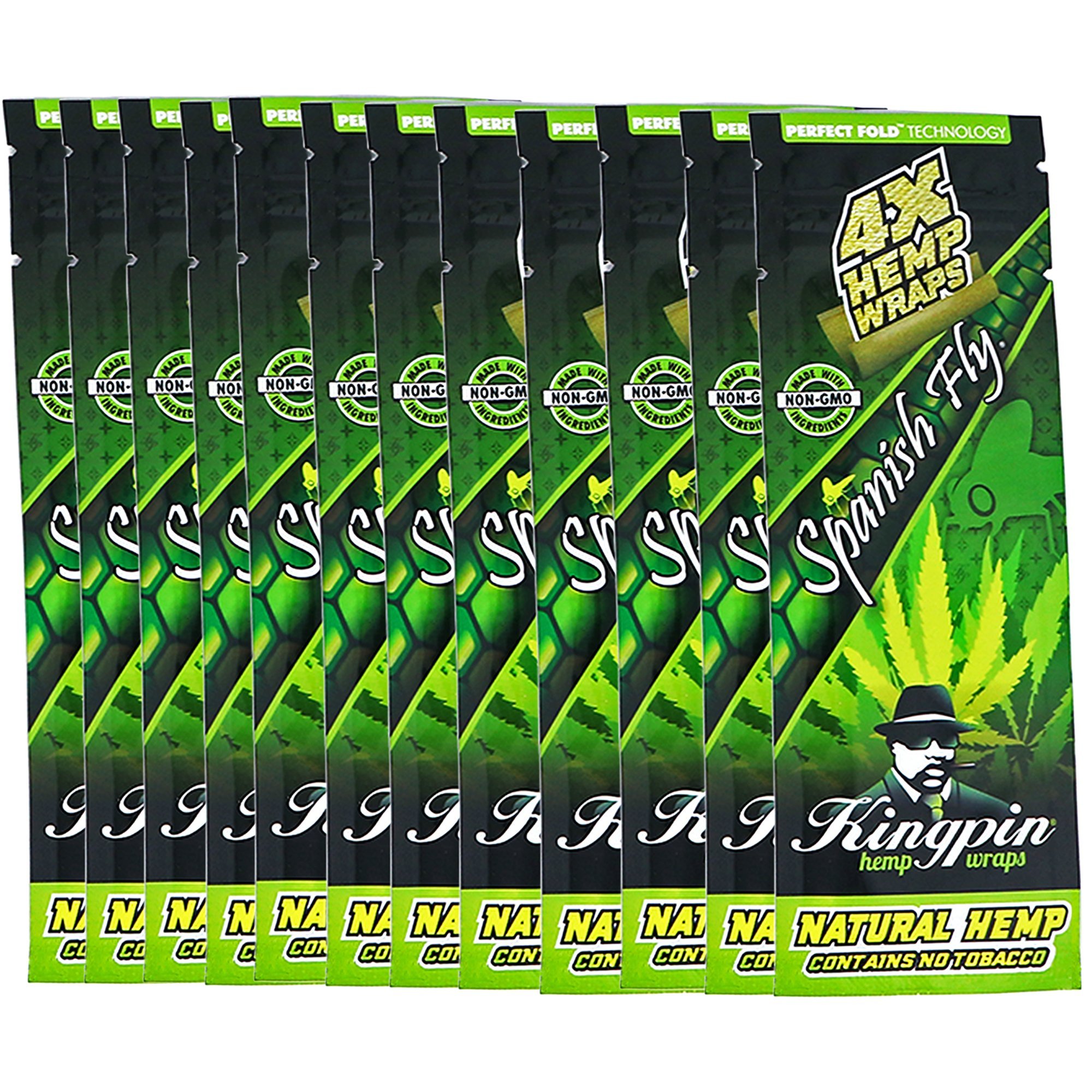 Buy Kingpin Spanish Fly Hemp Wraps 12 Packs (48 Total Wraps) Online