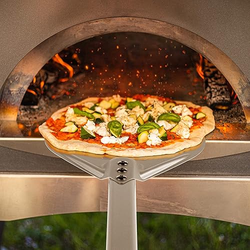 Miniatura 6 de Pizza Turning Peel-Premium Pizza Paddle con mango antideslizante cubierto de goma Pelar giratorio resistente con placa de aluminio Diseño