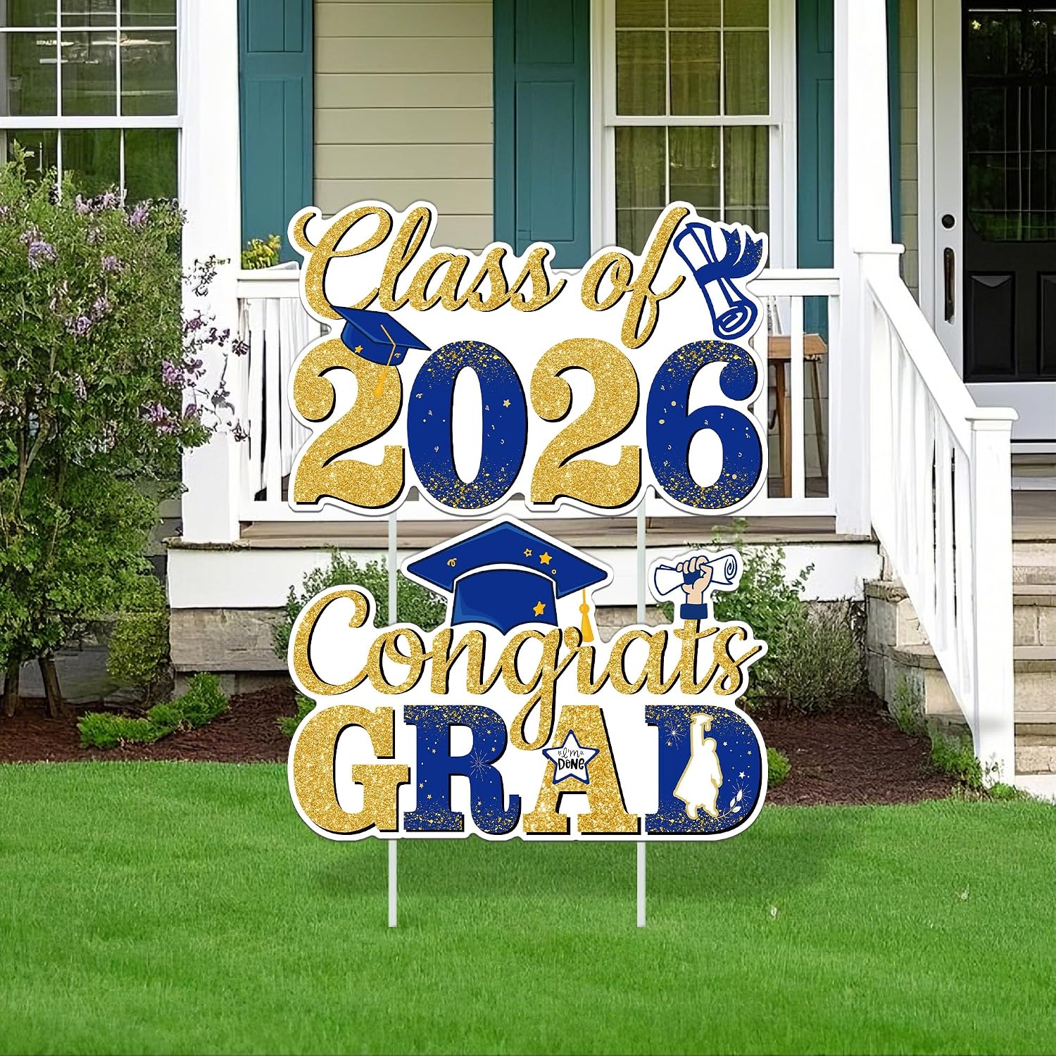 Amazon.com : 2026 Graduation Decorations, 2PCS Graduation Yard Signs ...