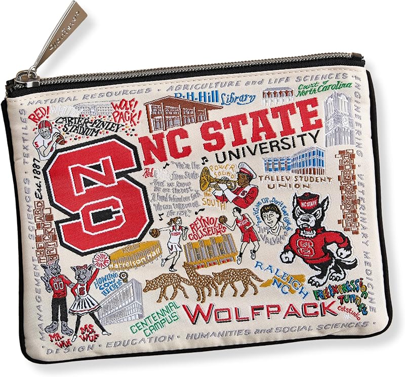 Necessaire com zíper Catstudio North Carolina State University