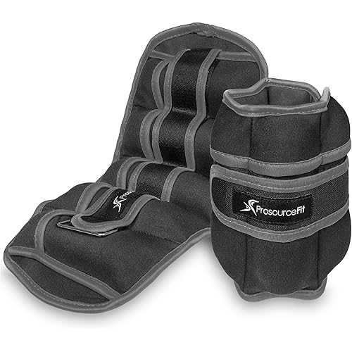 ProsourceFit Ankle Wrist Weights Set of 2, Adjustable Comfort Fit, for Women, and Men